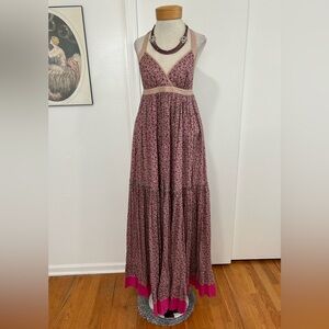 SALE!!  Moda International Sexy Boho Floral Tiered Full Circle Maxi Dress